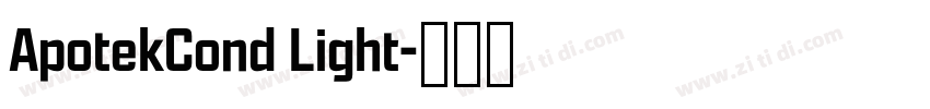 ApotekCond Light字体转换